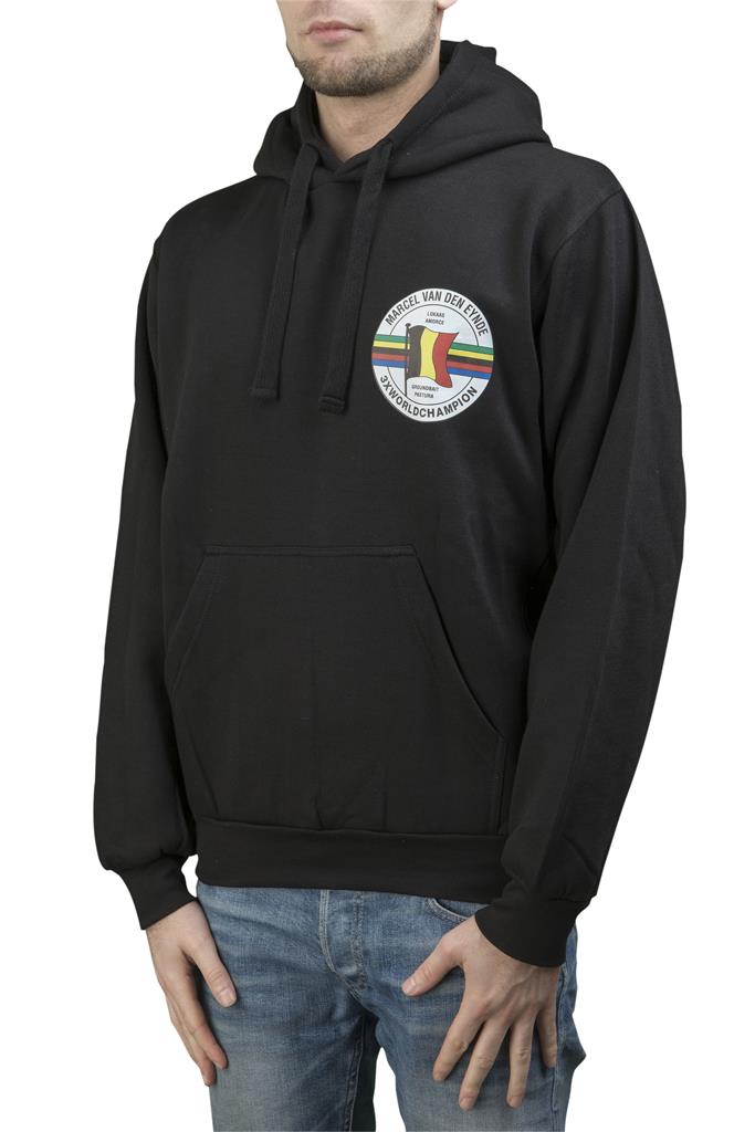 SWEATER BLACK MET KAP